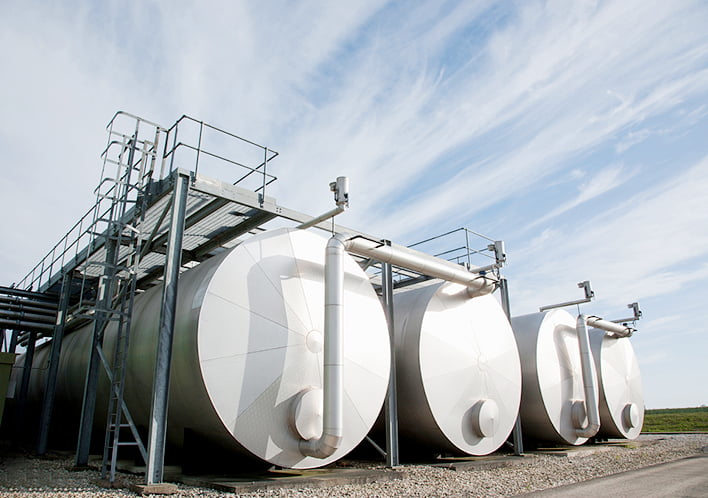 Industrial storage tank